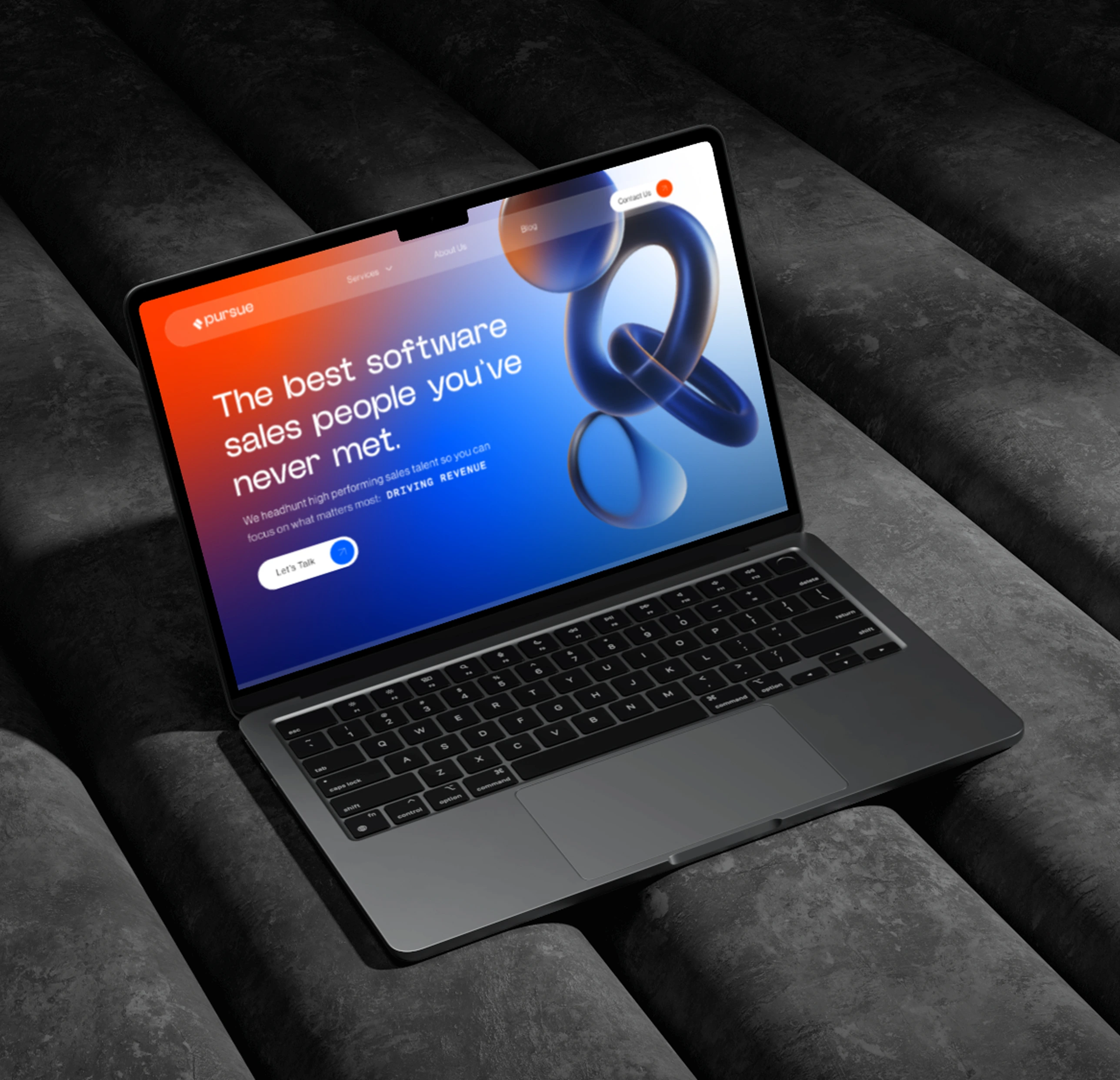 Pursue Talent website by 628 Studio.